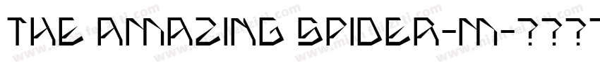 THE AMAZING SPIDER-M字体转换